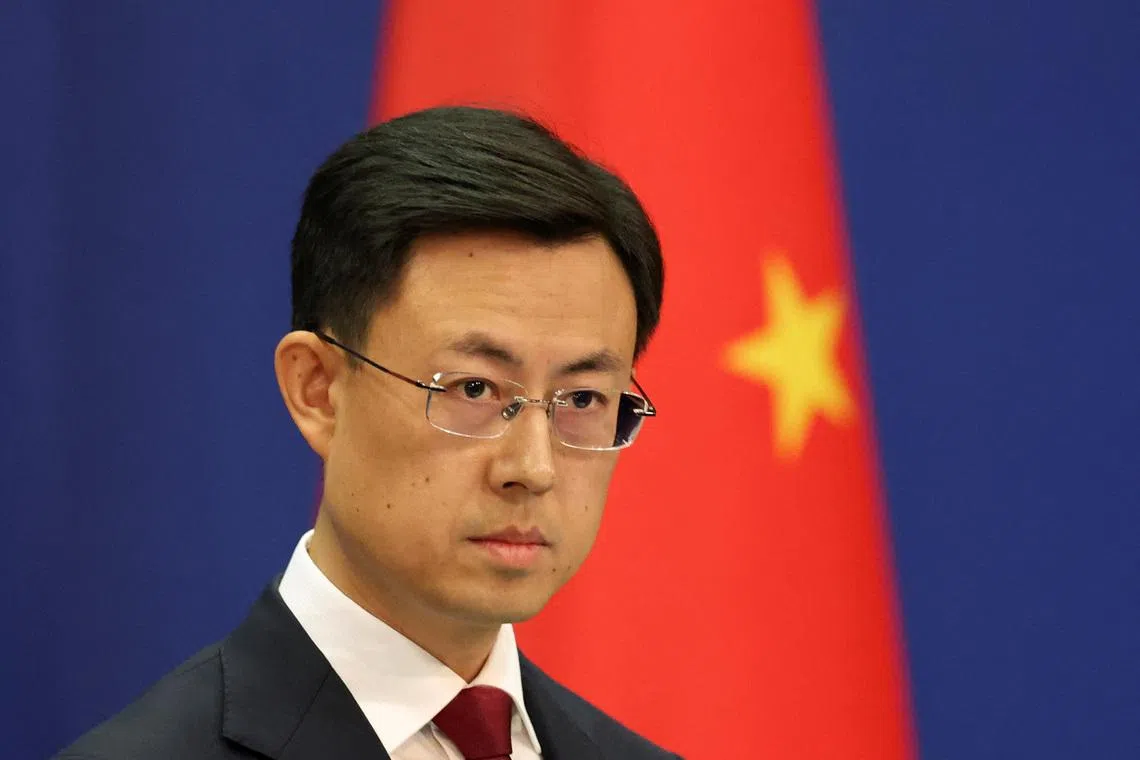 Chinese Foreign Ministry spokesperson Guo Jiakun attends a press conference in Beijing, China January 7, 2025. REUTERS/Florence Lo