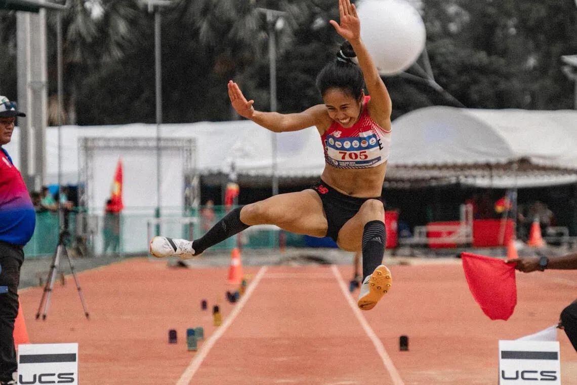 Tia Rozario will be competing in the women's triple jump final at the 2025 SEA Games on Dec 13.