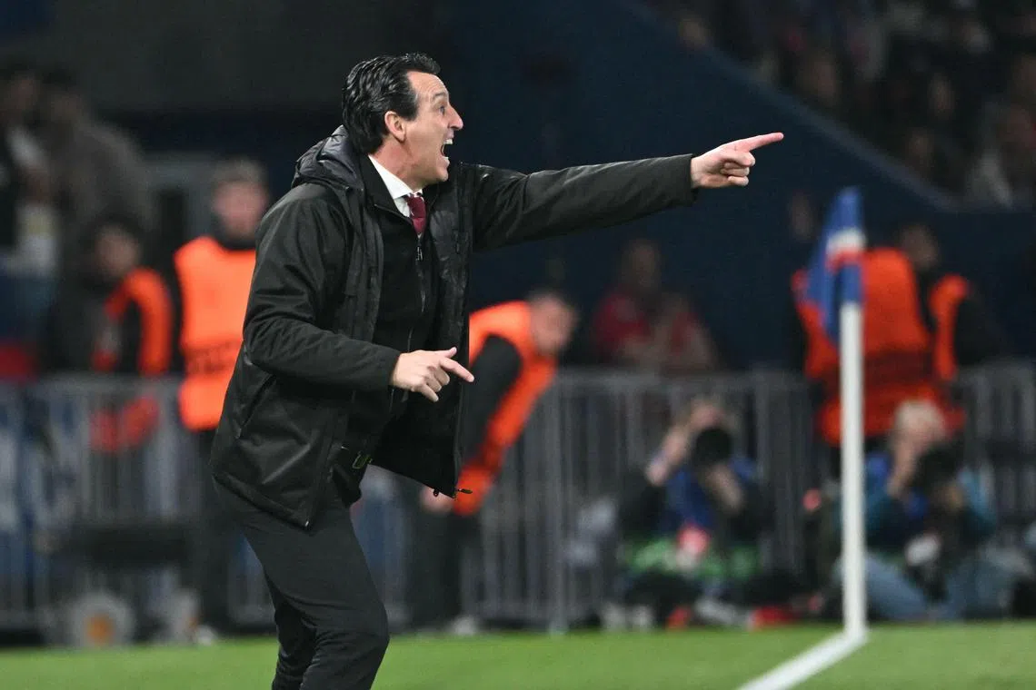 Unai Emery's Aston Villa were dominated by Paris Saint-Germain, who enjoyed 68 per cent possession and 30 attempts on goal to Villa’s eight. The French giants won the Champions League quarter-final, first leg 3-1  at the Parc des Princes on April 9.