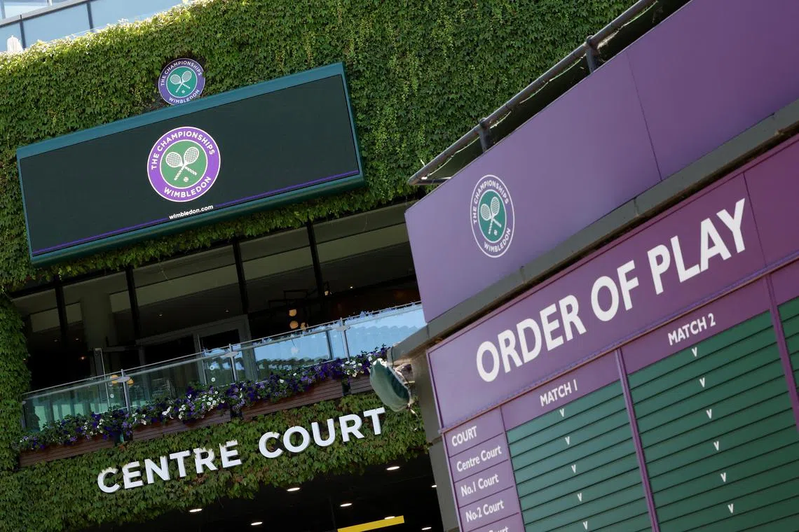 Wimbledon banned Russian and Belarusian players in 2022 over Russia's invasion of Ukraine.
