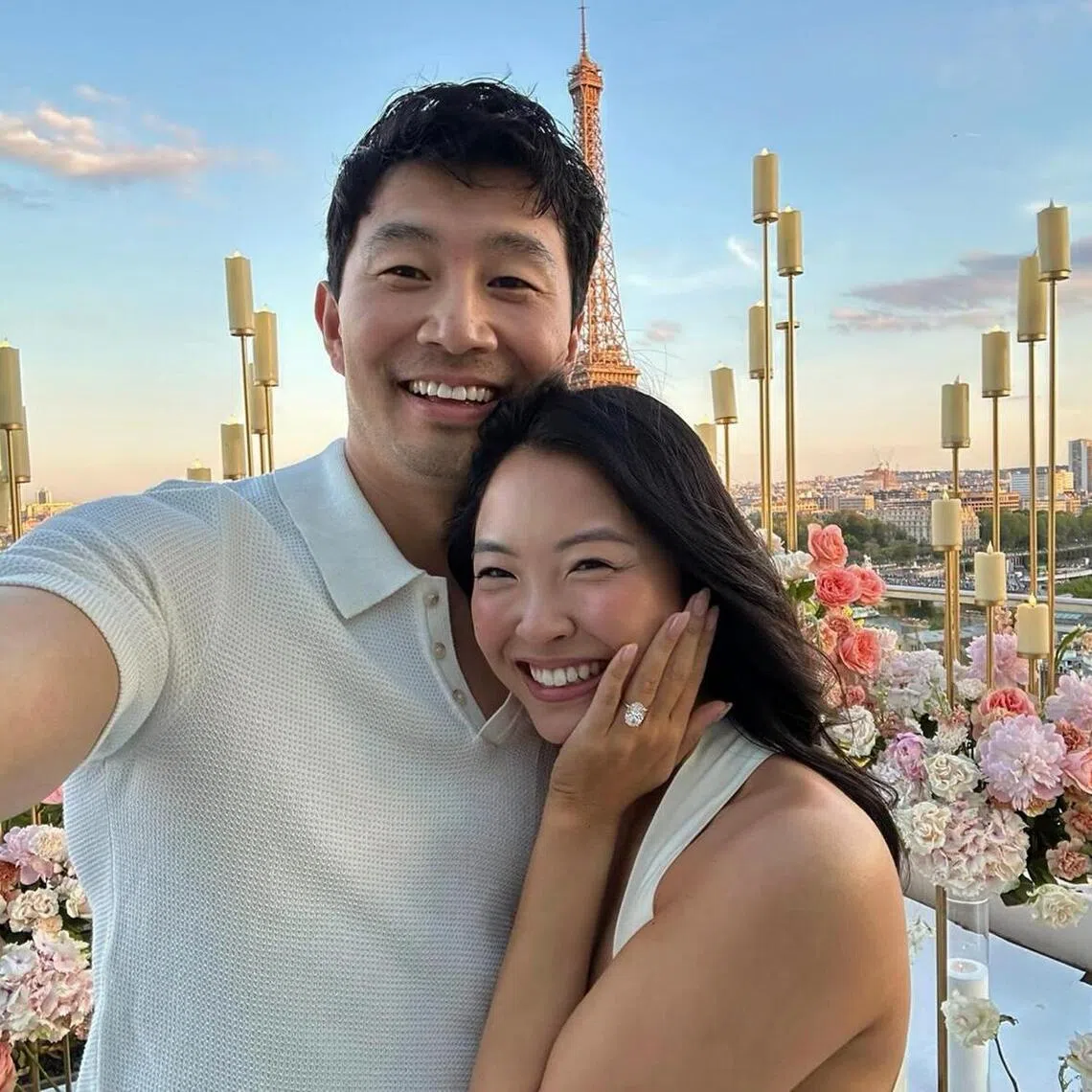 Simu Liu and Allison Hsu got engaged in Paris in May 2025.