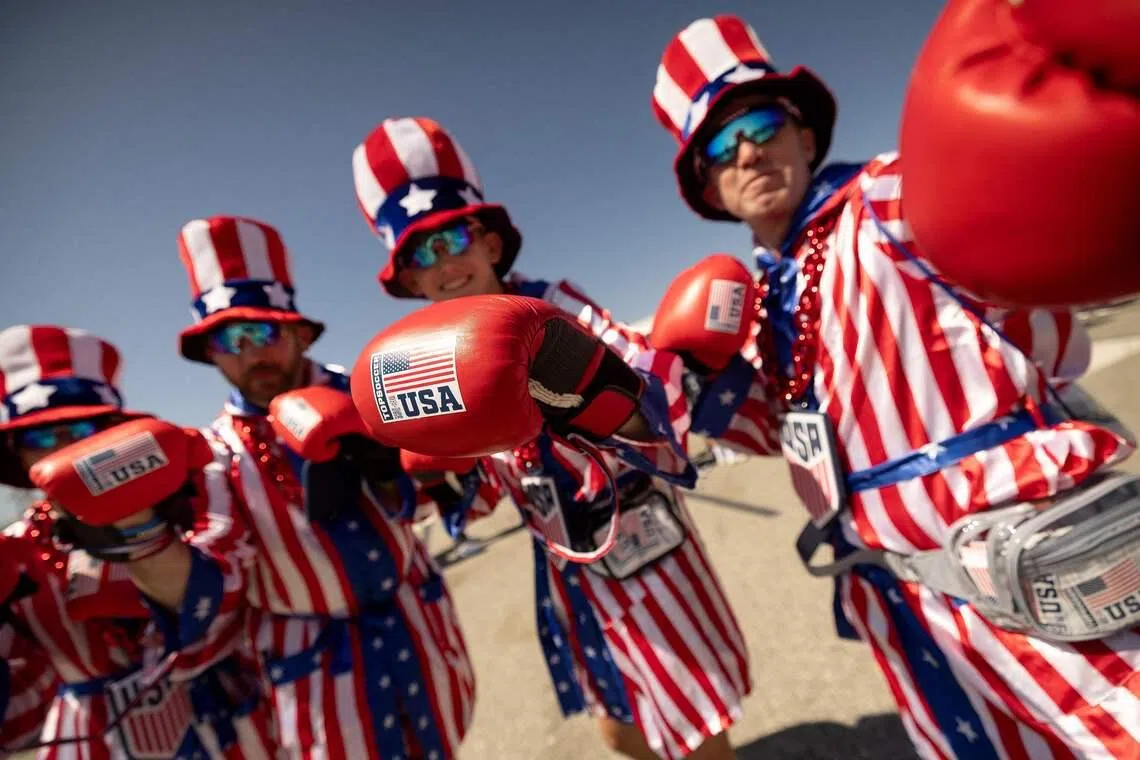 US fans cheer their team at the World Cup on June 25.