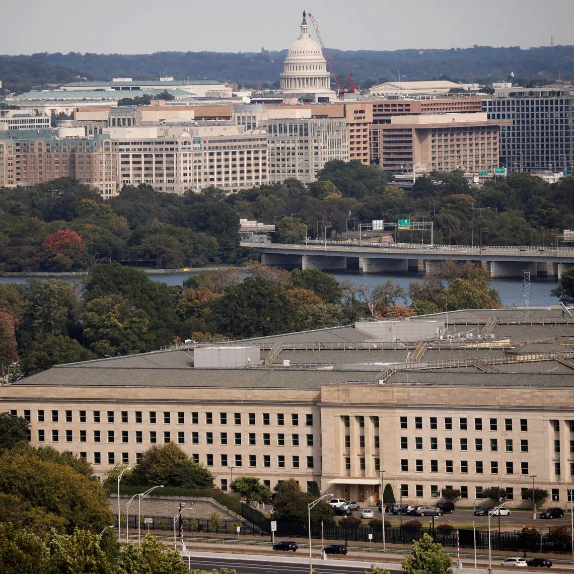The Pentagon building is seen in Arlington, Virginia, U.S. October 9, 2020.
