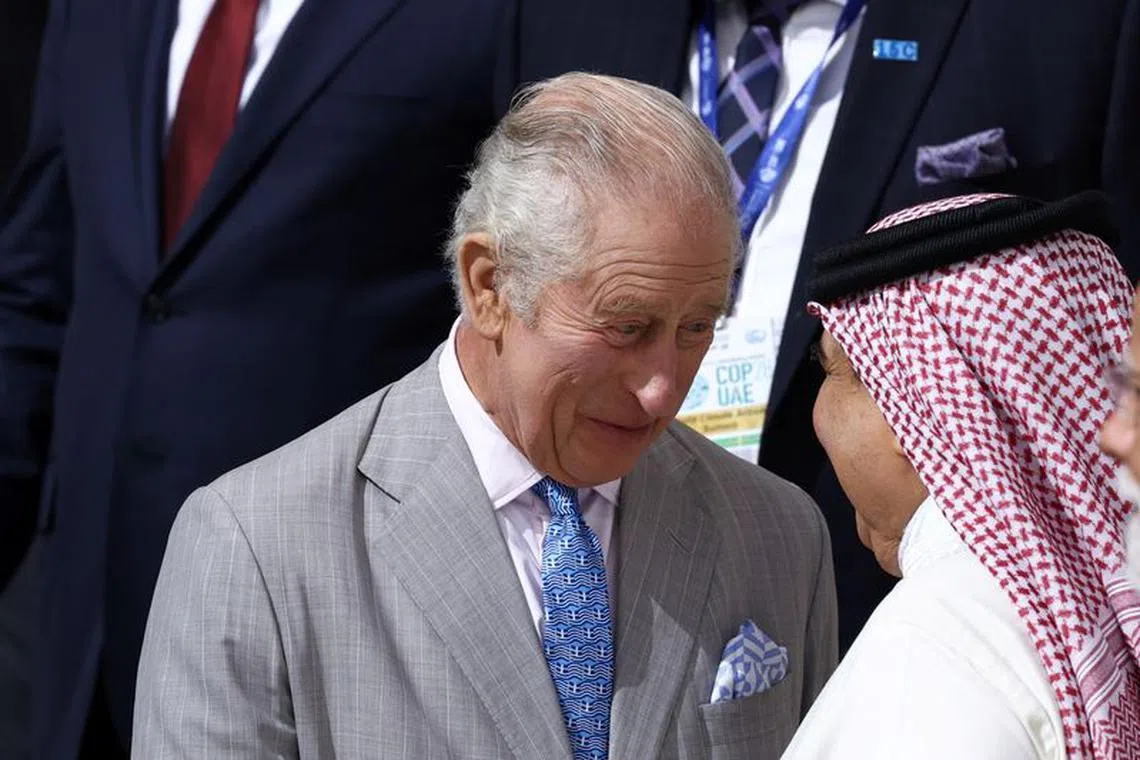 Britain's King Charles attends the United Nations Climate Change Conference (COP28) in Dubai, United Arab Emirates, December 1, 2023. REUTERS/Amr Alfiky