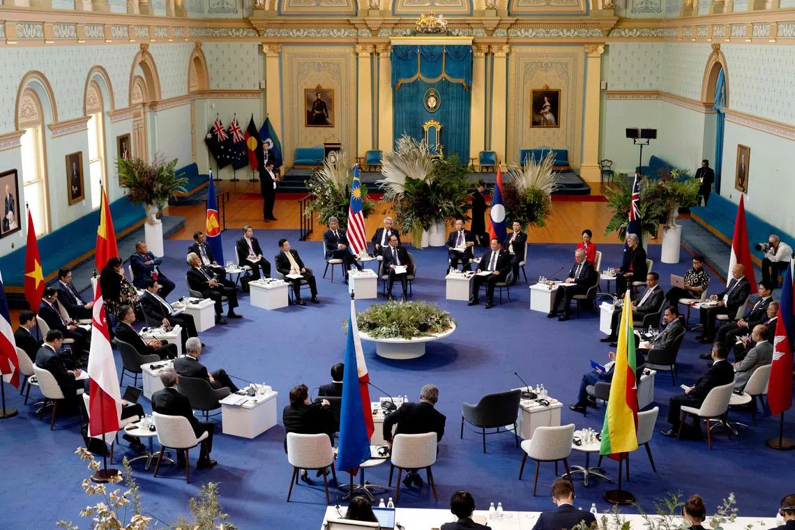 Leaders at the Asean-Australia Special Summit in Melbourne on March 6.