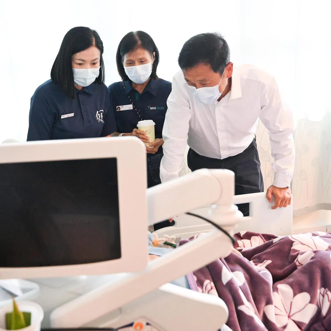 Minister for Health Ong Ye Kung officially opened Woodlands Hospice on Aug 3 and also visited patients receiving palliative care.