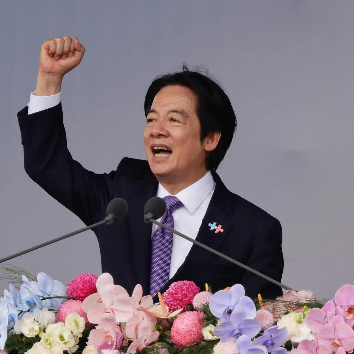 China’s defence ministry said Taiwanese President Lai Ching-te was exaggerating the threat from China in his national day speech on Oct 10.