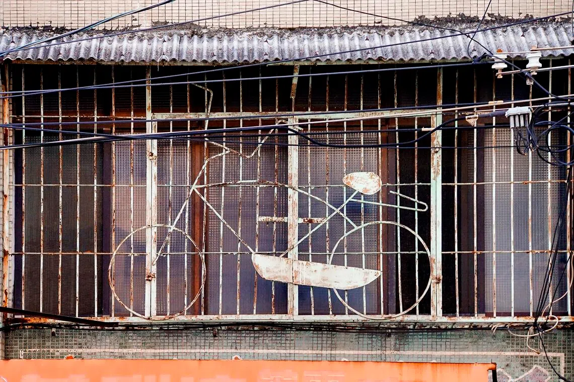During the few decades of the Taiwan Miracle, metalworkers were given free rein to weld steel into art. The metal window cages of the time therefore featured elaborate motifs.