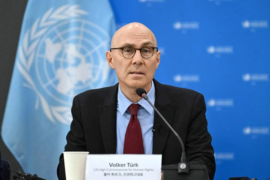 UN High Commissioner for Human Rights Volker Turk called for a rethink of immigration policies in the US.