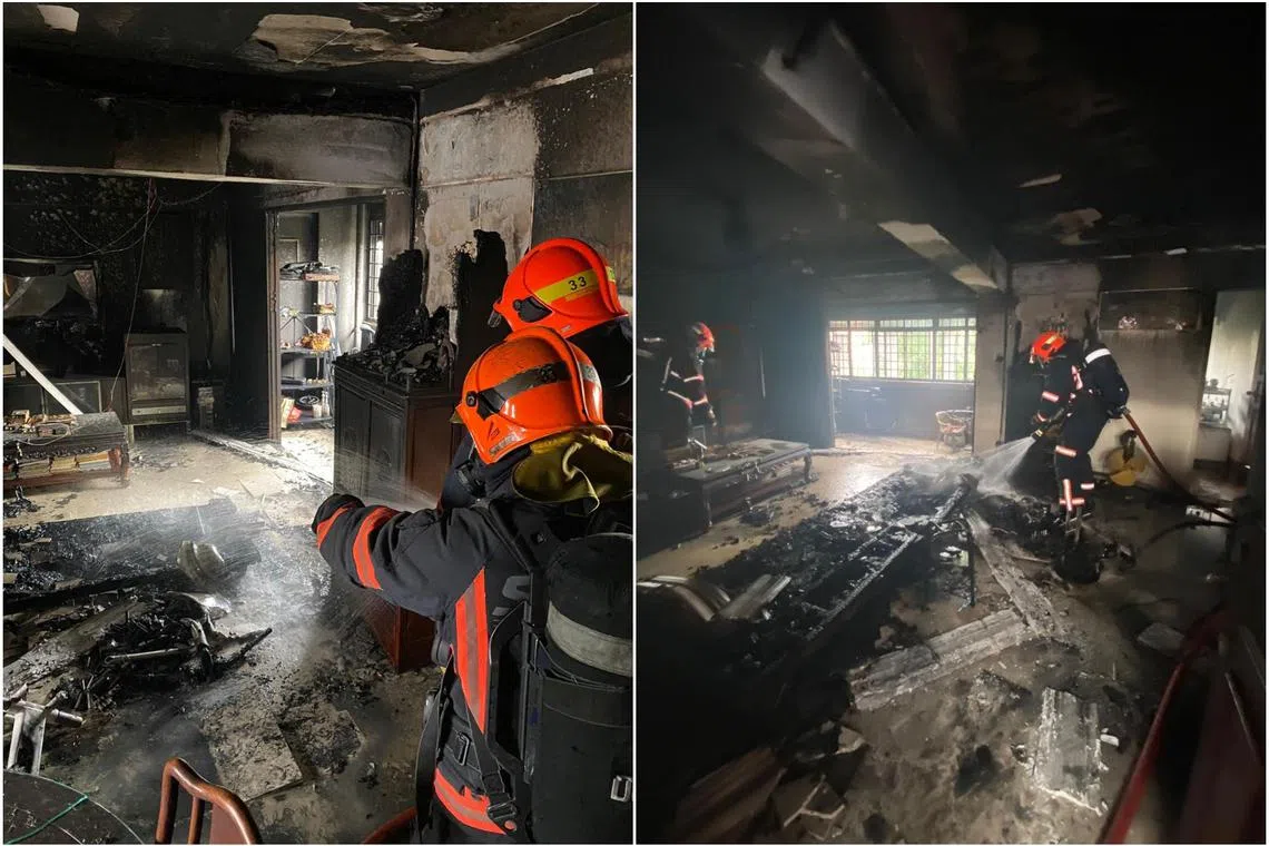 Preliminary investigations indicated that the fire had likely started from a personal mobility device which was being charged in the living room.