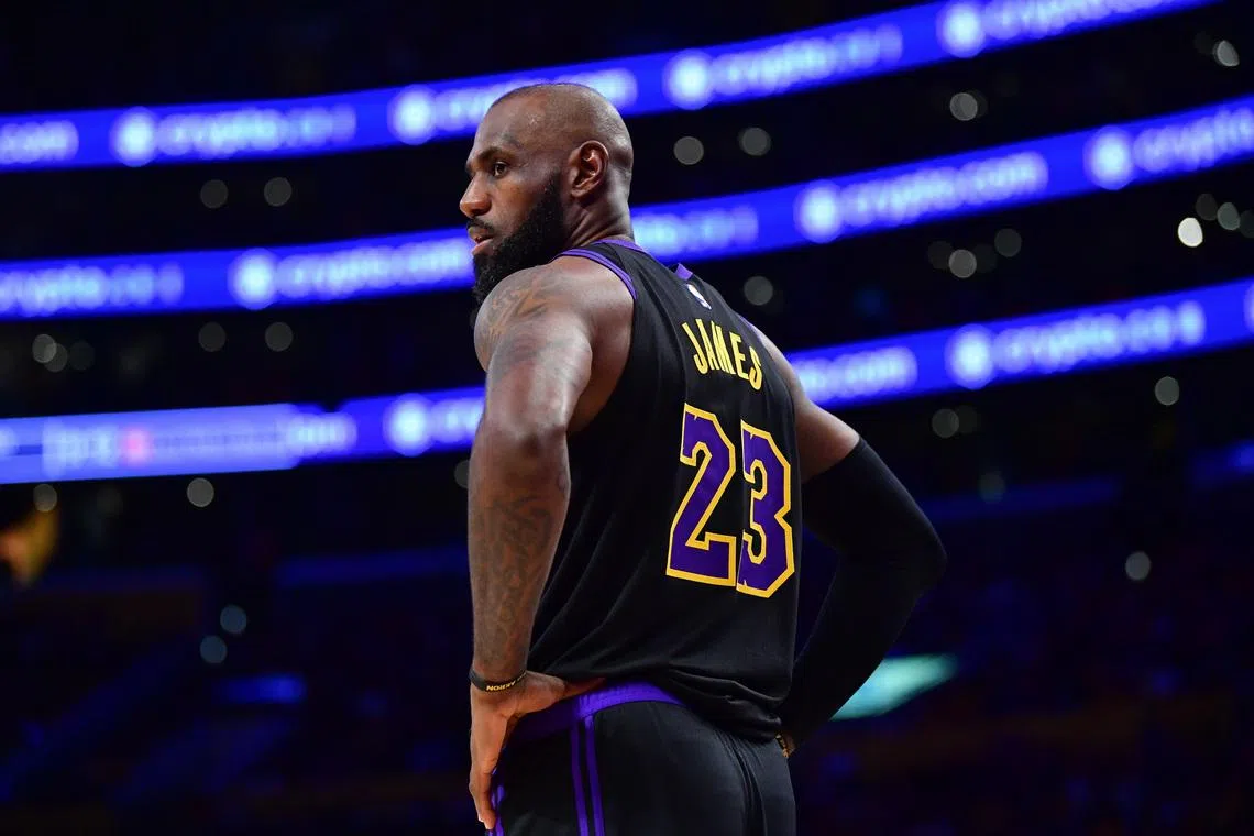 Los Angeles Lakers forward LeBron James during the second half in game four of the second round of the 2026 NBA Playoffs.