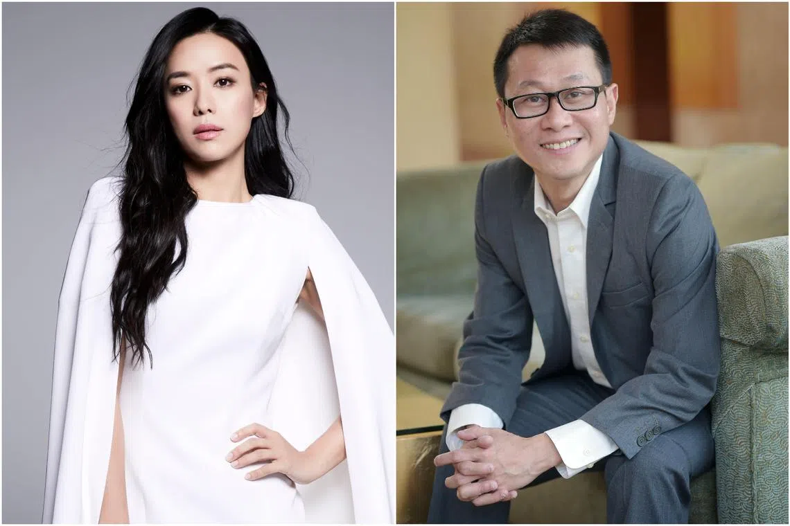 Actress Rebecca Lim (left) and film-maker Kelvin Tong.