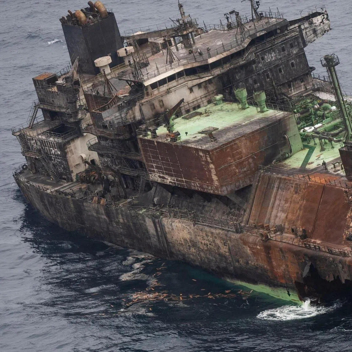 A March 15 photo shows the Arctic Metagaz LNG tanker adrift in the Mediterranean sea, between Malta and Lampedusa. 