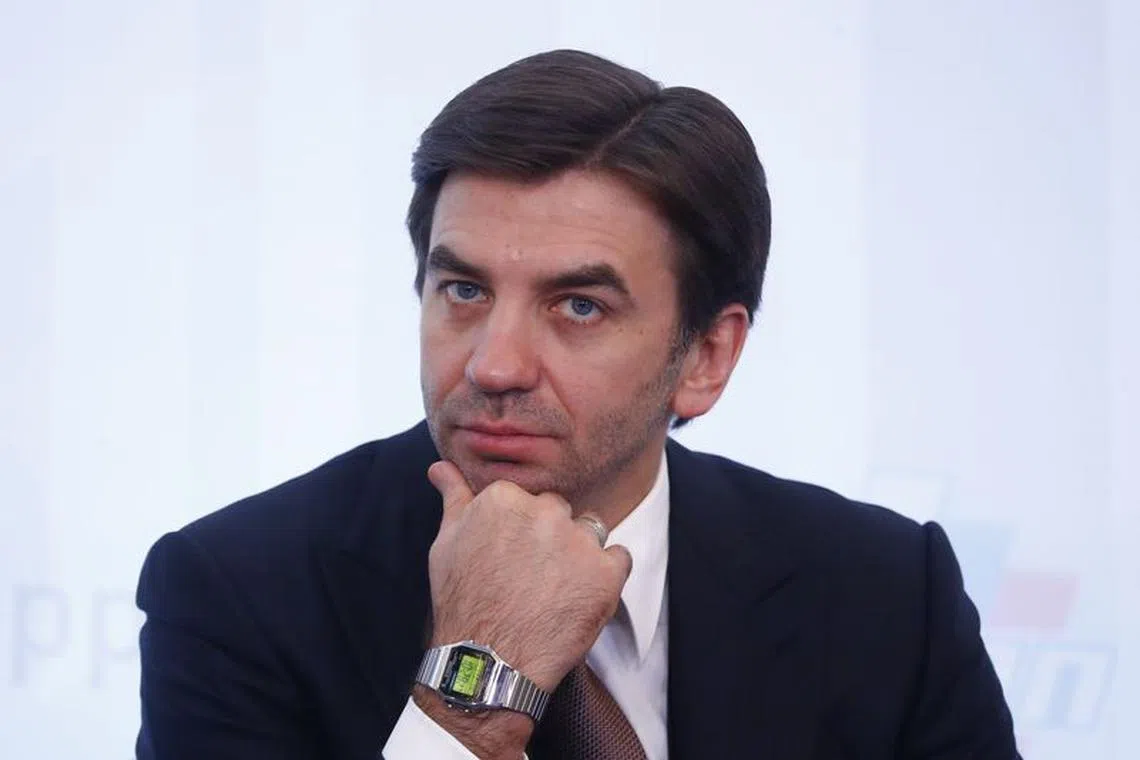 FILE PHOTO: Russian Minister for Open Government Mikhail Abyzov attends the congress of the Russian Union of Industrialists and Entrepreneurs (RSPP) in Moscow, Russia, December 19, 2016. REUTERS/Maxim Shemetov/File photo