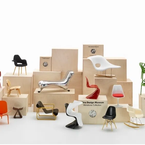 (Clockwise from top left) The Flutter Plate, a book on Singapore's last Teochew mansion, miniatures of classic European furniture and an architectural print of a Syed Alwi Road shophouse.