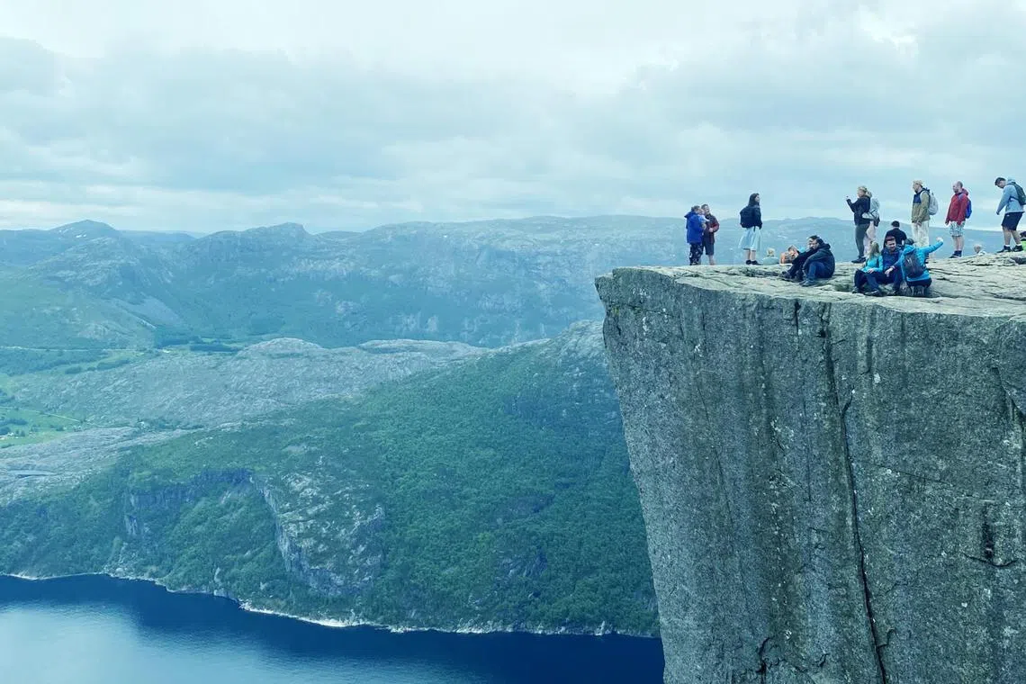 Preikestolen, known in English as “Pulpit Rock” is a cliff in southwestern Norway overlooking the Lysefjord.