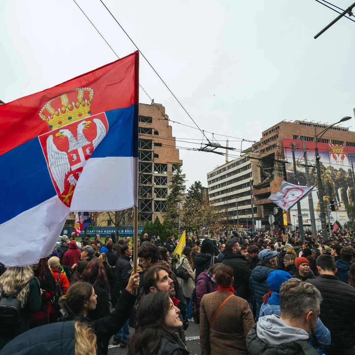 Protesters took to the streets on Nov 11 as they raised their ire at a new law that appeared to curry favour with US President Donald Trump.