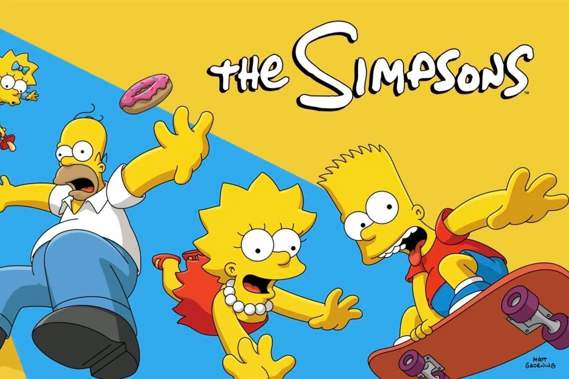 Long-running animated series The Simpsons.