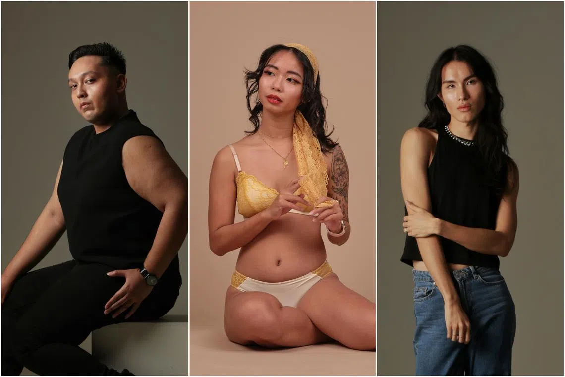 (From left) Farhan Hanis, Eilis O and Alley T.