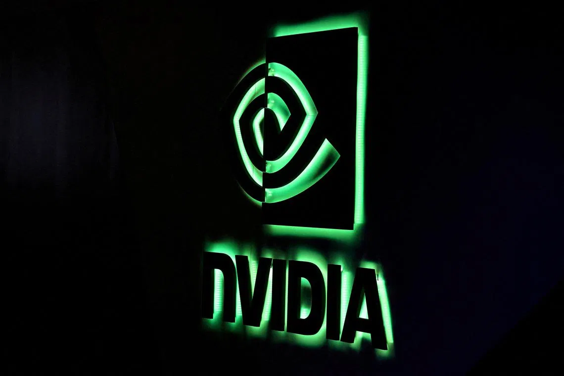 FILE PHOTO: An NVIDIA logo is shown at SIGGRAPH 2017 in Los Angeles, California, U.S. July 31, 2017.  REUTERS/Mike Blake/File Photo