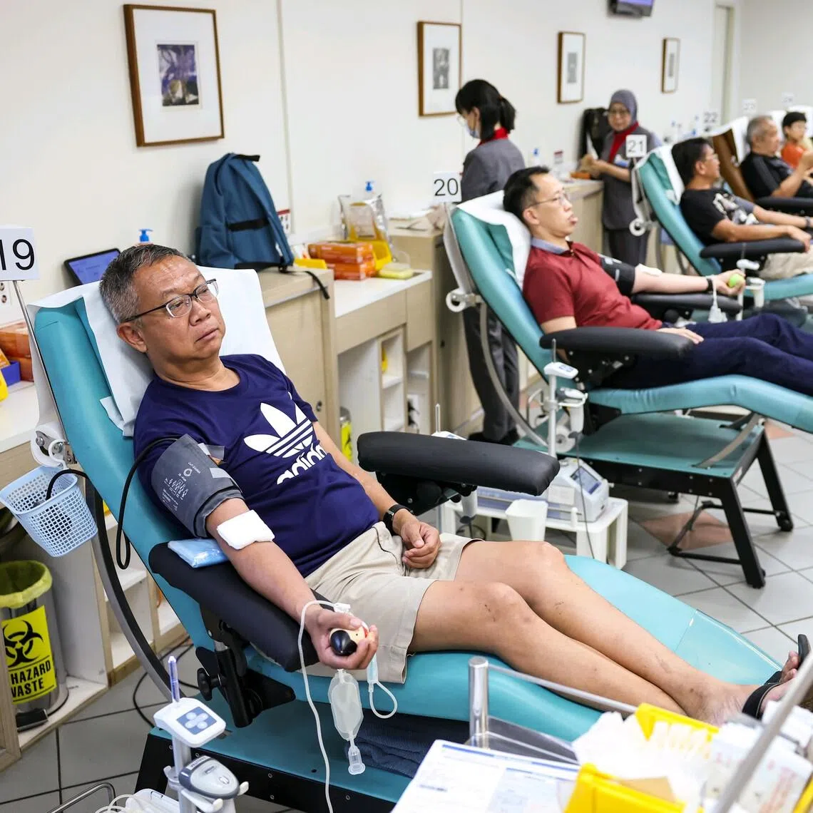 About 130,000 units of blood are collected annually and there is currently more than 77,000 donors – 1.3 per cent of Singapore’s total population.