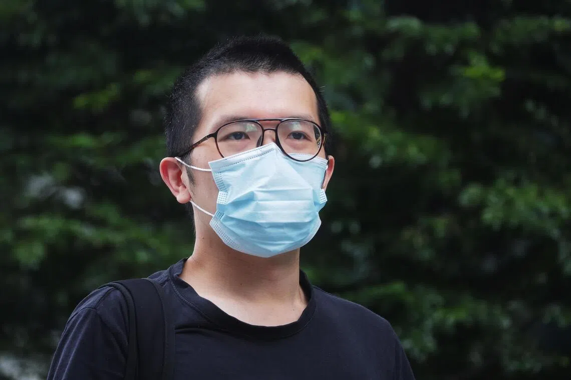 Fugitive lawyer Charles Yeo Yao Hui at the State Courts, on Jan 19, 2022.
