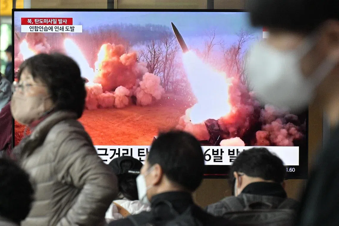 North Korea has conducted near daily missile launches this week amid ongoing joint South Korea-US military drills.