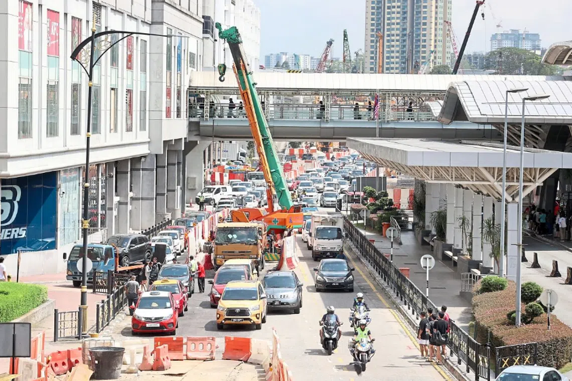 The traffic congestion in Johor Bahru had affected the livelihoods of many.