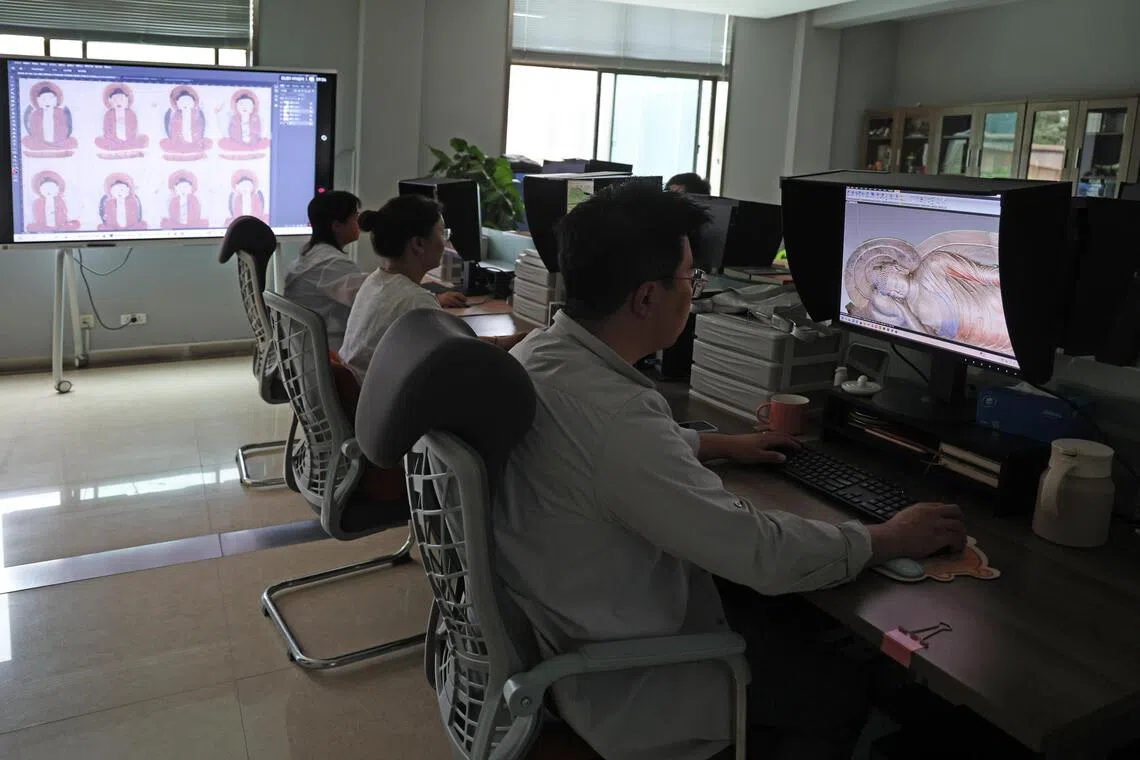 Dunhuang Academy uses high-resolution scans and other methods of 3D imaging to digitise the Mogao Caves.