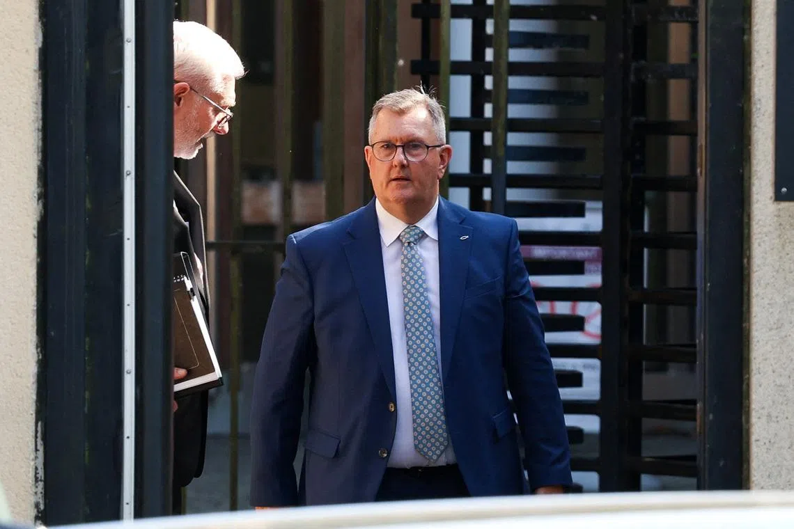 Northern Ireland's Donaldson takes stand to deny s