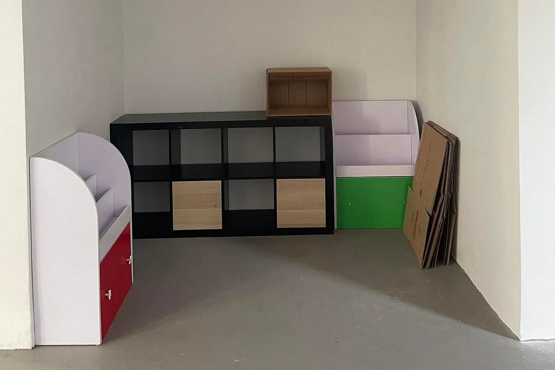 Empty shelves greeted Mr Hengster Kor on April 26 at about 8am, with all the books previously on them stolen.