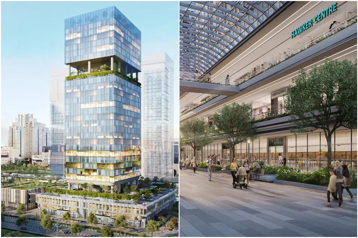 Artist’s impressions of future developments within Bishan sub-regional centre.