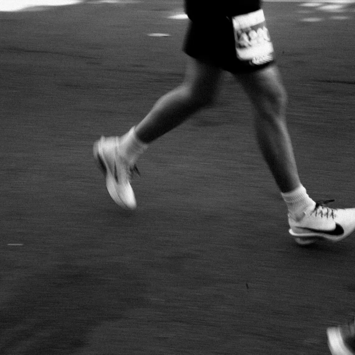 The incident occurred during a marathon in North Chungcheong Province, South Korea on Nov 10, 2025.