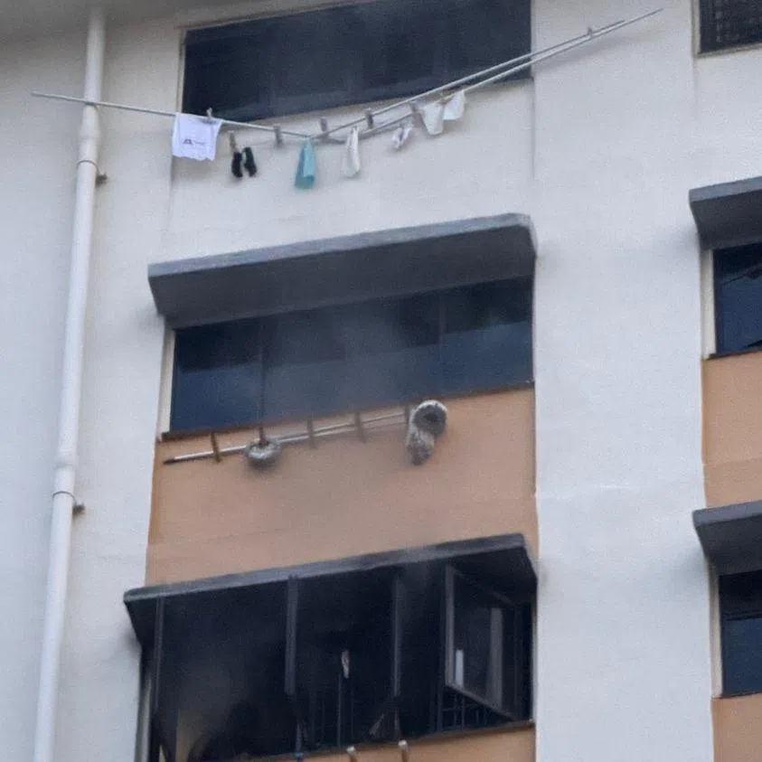 The Singapore Civil Defence Force said it was alerted to a fire at 56 Telok Blangah Heights at about 7pm on May 24.