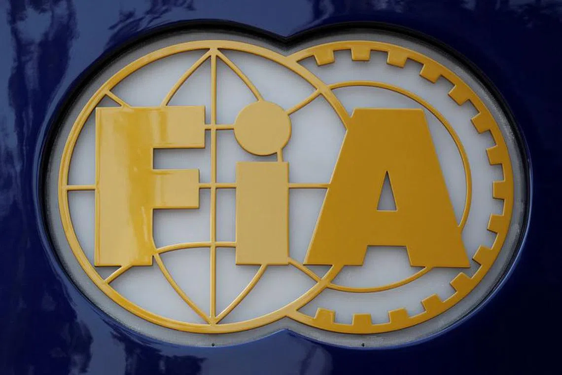 FILE PHOTO: Formula One F1 - Italian Grand Prix - Circuit of Monza, Monza, Italy - August 30, 2018   General view of the FiA logo   REUTERS/Stefano Rellandini/File Photo