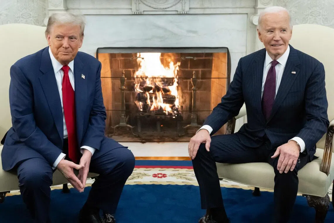 An analysis of his first 50 days in office in March found that US President Donald Trump mentioned "Biden" 6.32 times a day on average.
