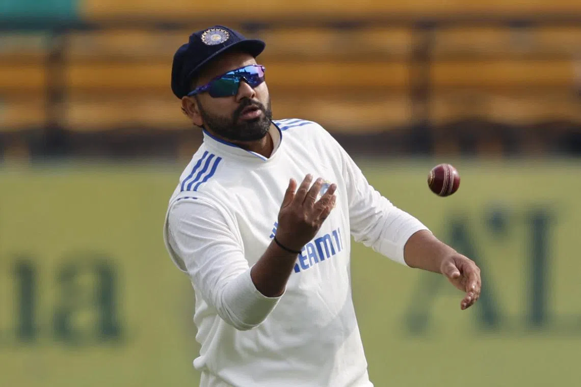 FILE PHOTO: Cricket - Fifth Test - India v England - Himachal Pradesh Cricket Association Stadium, Dharamshala, India - March 7, 2024 India's Rohit Sharma in action REUTERS/Adnan Abidi/ File Photo