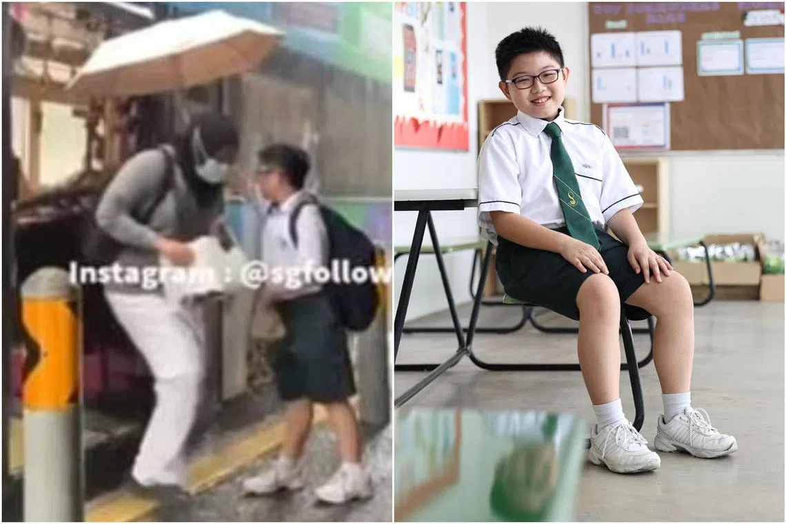 Thirteen-year-old Soon Hwee Tze's kind act won over the Internet when a passer-by uploaded a video to the sgfollowsall Instagram account.