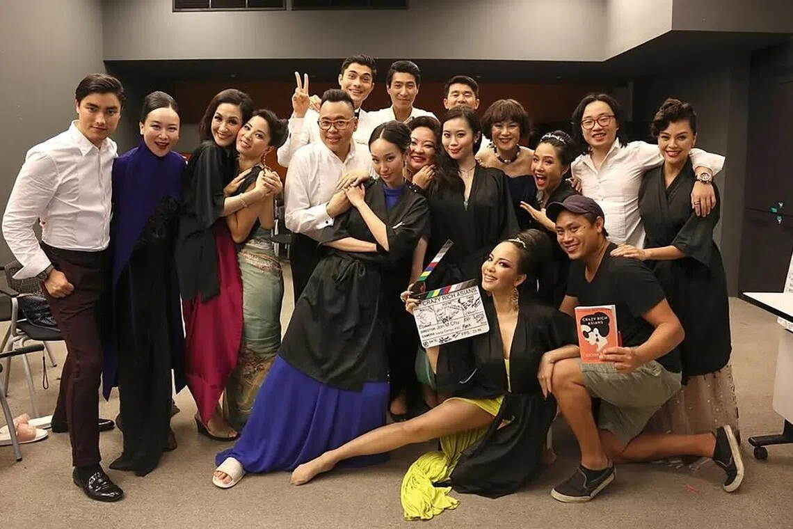 Singaporean celebrity photographer Russel Wong shared a photo of Crazy Rich Asians cast members on his Instagram on Oct 10.