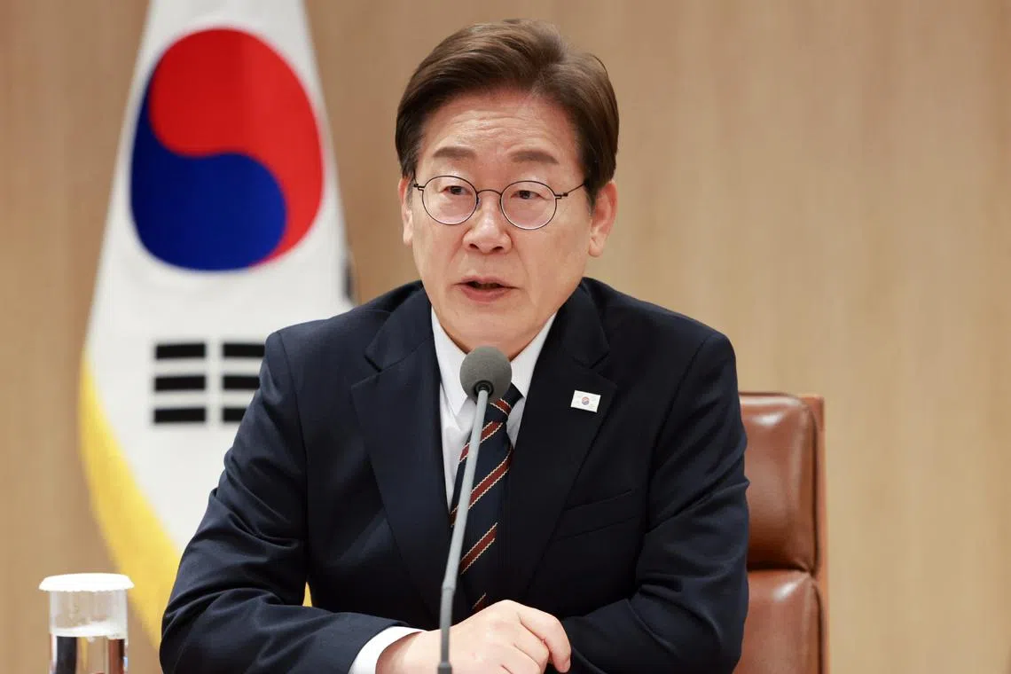 The sit-down marks Mr Lee Jae-myung's first with the nation’s powerful business leaders since winning the presidency last week.