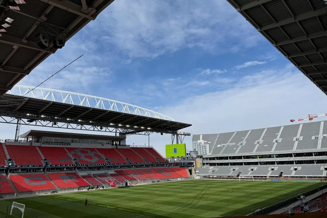 Upgrades to Toronto's stadium are unveiled ahead of the FIFA 2026 World Cup in Toronto, Ontario.