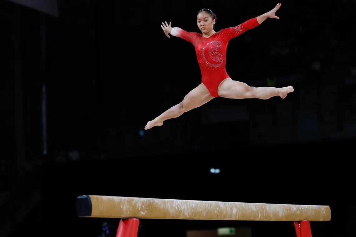 Gymnast Amanda Yap, 16, wins Singapore’s first medal at 2026 Commonwealth Games with balance beam silver