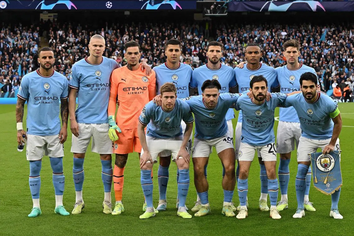 Manchester City have won the Premier League, but they can still win the treble if they beat Manchester United in the FA Cup and Inter Milan in the Champions League.