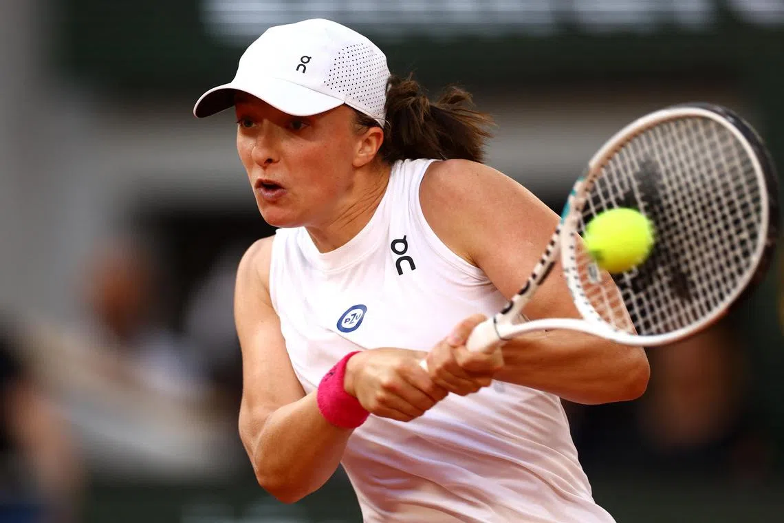 Swiatek has long struggled on grass, and has never gone beyond the fourth round at Wimbledon.