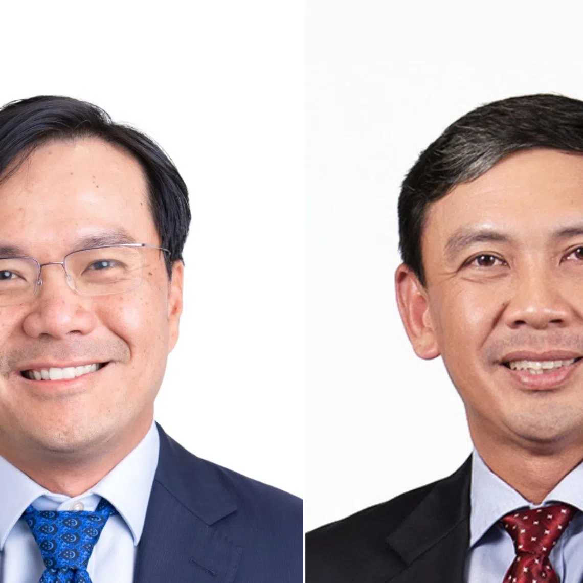 Mr Chan Chee Weng Damian (left), an executive committee member from the Economic Development Board, will succeed Mr Lim Kok Thai as the new chief executive of the Singapore Food Agency.