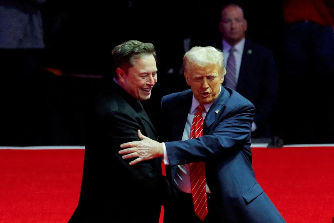 US President Donald Trump said if Mr Elon Musk will excuse himself if he comes across a conflict of interest with the contracts that his Department of Government Efficiency is oveseeing. 