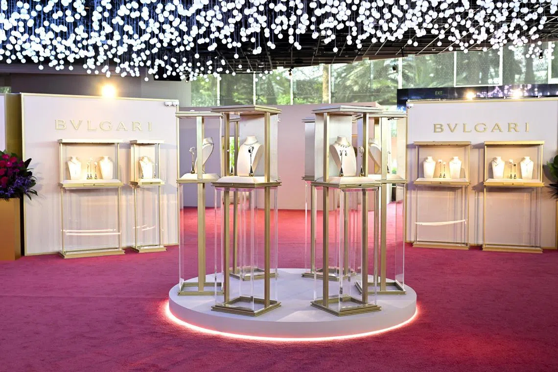 Inside Bulgari's latest trunk show at the Flower Field Hall in Gardens by The Bay.