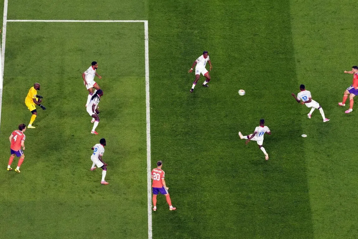 Scotland's John McGinn scoring their winner in the 1-0 victory over Haiti at the World Cup on June 13.