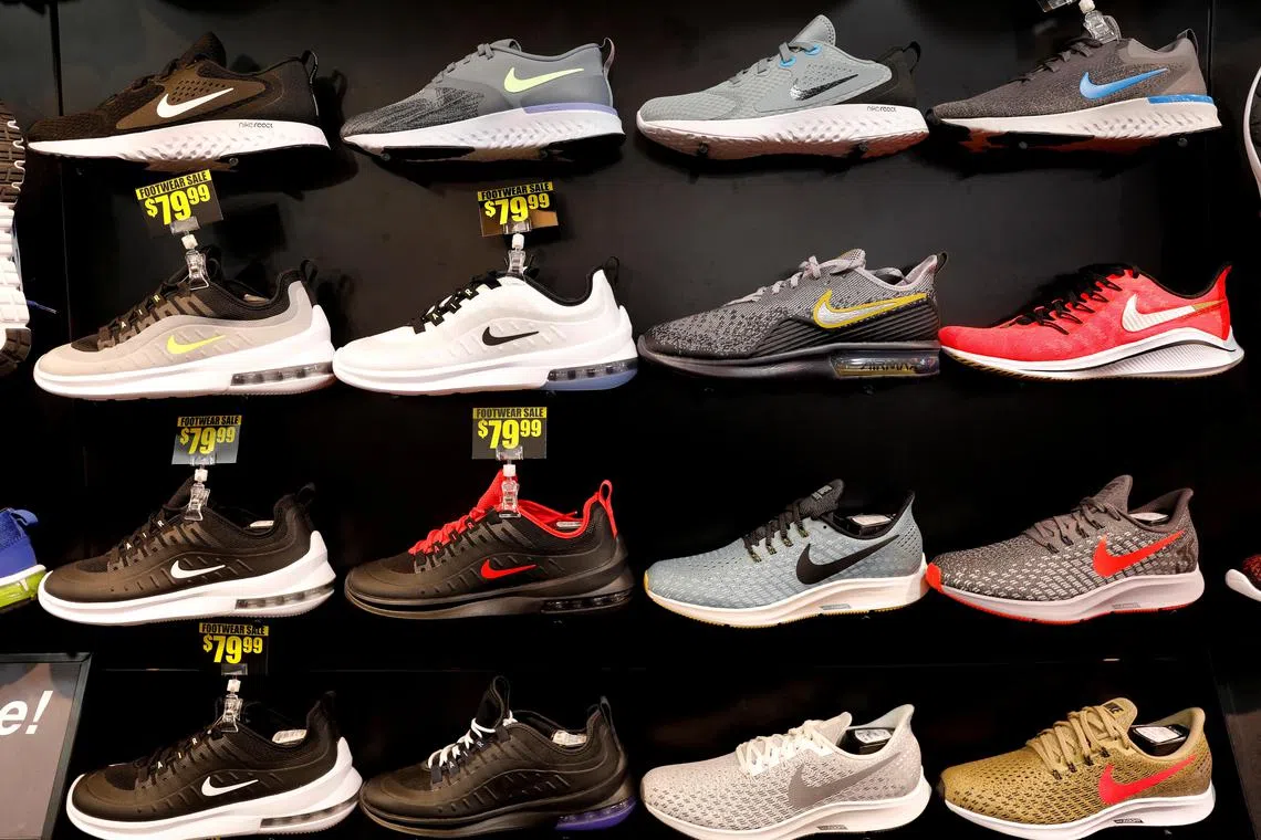 Nike expects gross margin to decline sharply in the current quarter from a year earlier, in part due to US tariffs on products from China and Mexico.