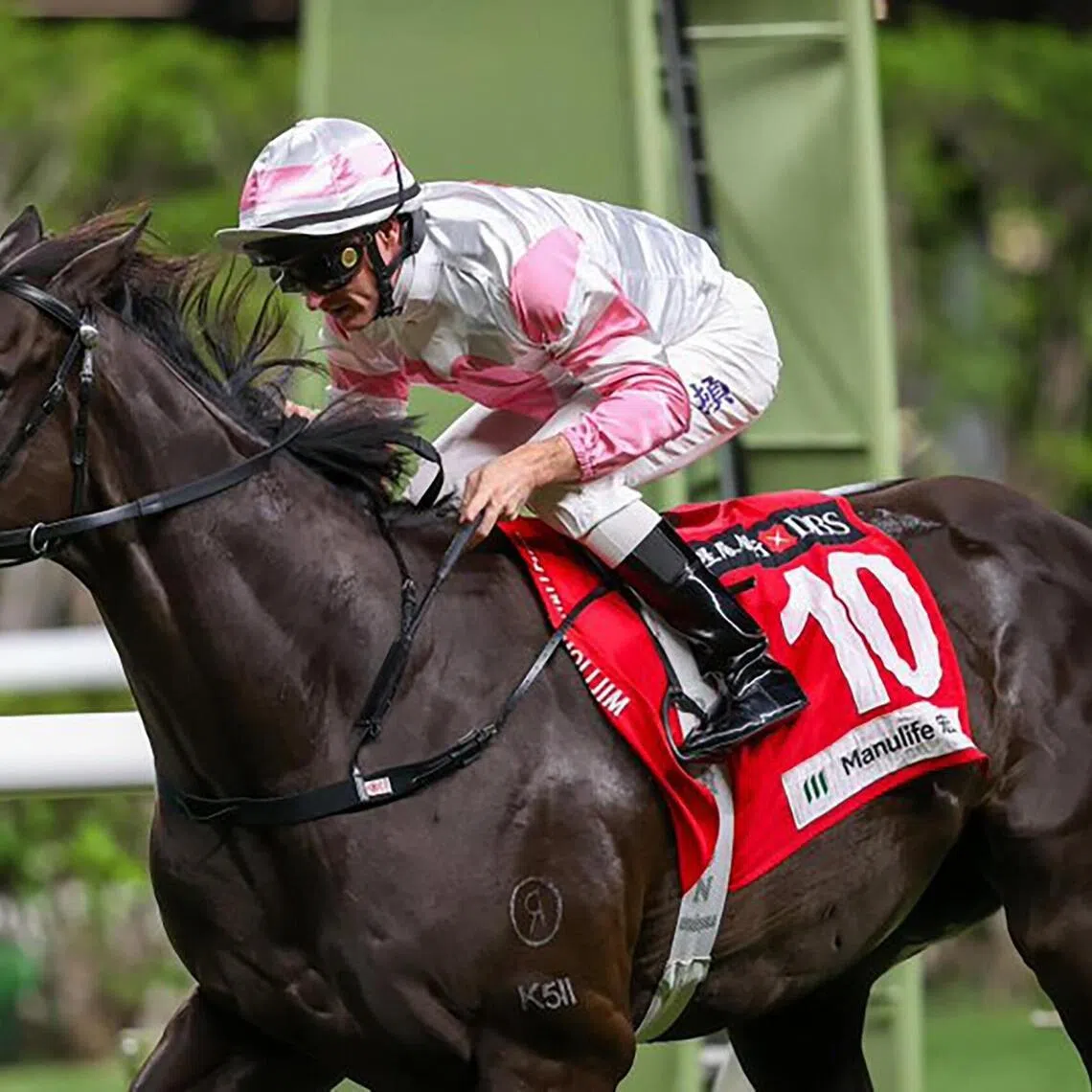 Uranus Star (Zac Purton) scoring his only win in a Class 3 (1,650m) at Happy Valley on Nov 5, 2025.